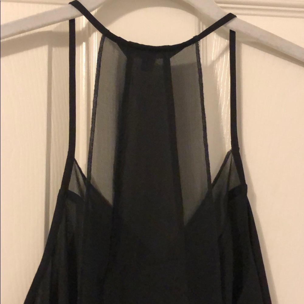 Express Black Chiffon Tank V-neck - Picture 5 of 5